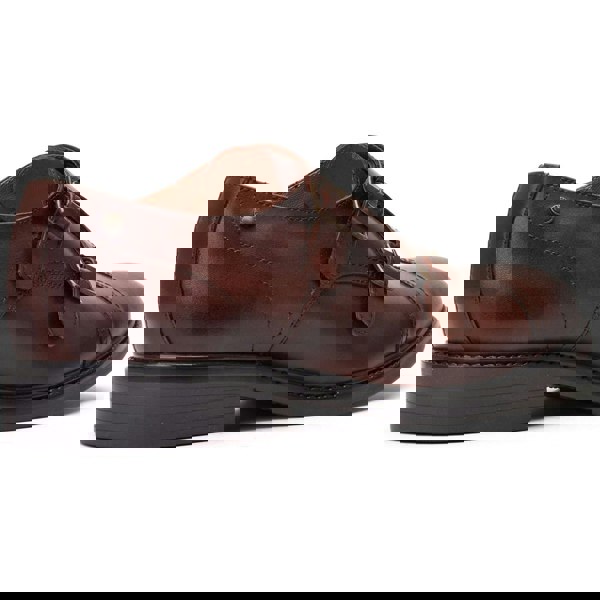 Base London Diablo Leather Men's Brown Double Monk Shoes