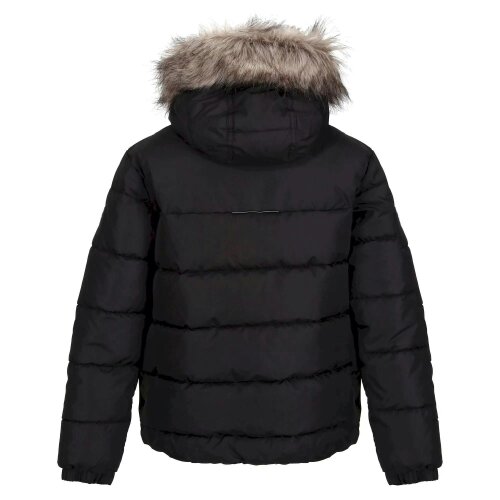 Regatta Kids Faux Fur Trim Parka - Black