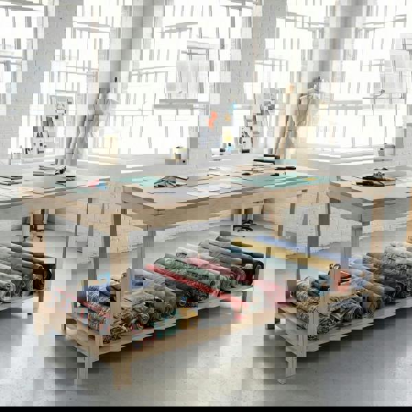 Arbor Garden Solutions Wooden Workbench MDF Top Depth-4ft