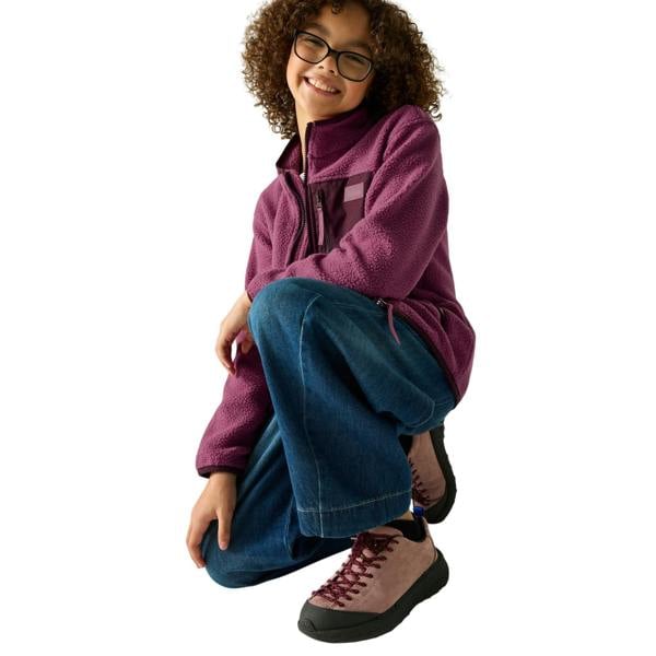 Regatta Childrens/Kids Frankie Colour Block Fleece Jacket - Violet Fig - 