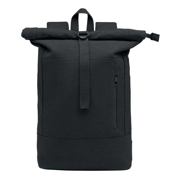 MidOcean Koper Roll Top Laptop Backpack - Black - 