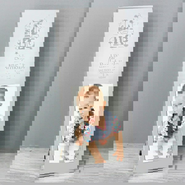 Personalised Memento Company Personalised ABC Small 2x3 Silver Photo Frame