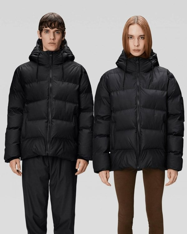 Rains Alta Unisex Puffer Jacket - 01 Black