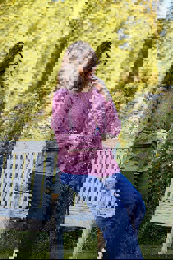 Batwing Top with Necklace