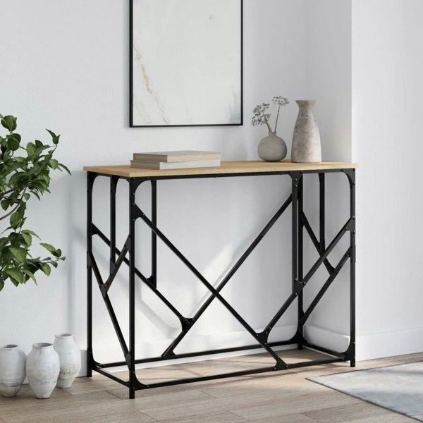 Berkfield Console Table Sonoma Oak 100x40x80 cm Engineered Wood