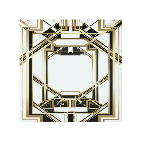 Benjamin Tate Design Art Deco Golden Black Frame Splash Back
