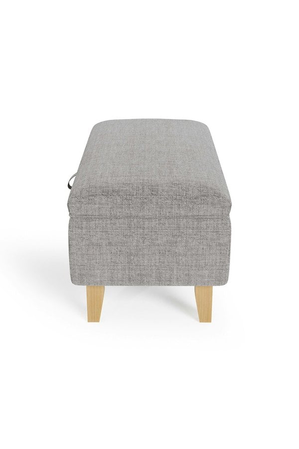 Living and Home Wide Rectangle Storage Ottoman Footstool