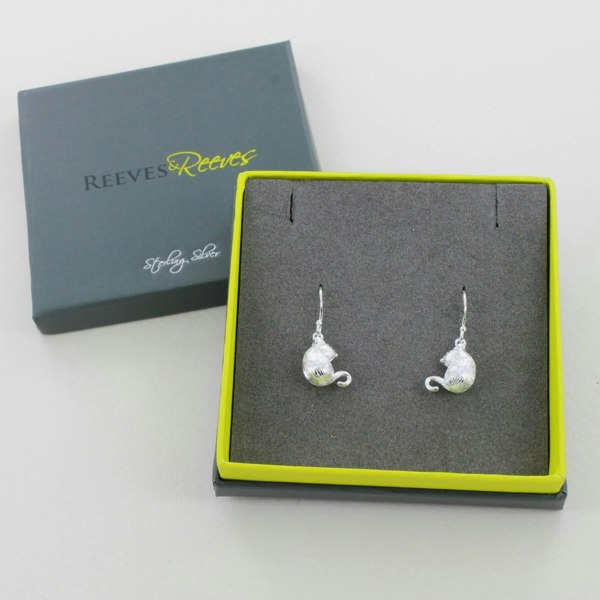 Sterling Silver Martha Mouse Earrings - Reeves & Reeves