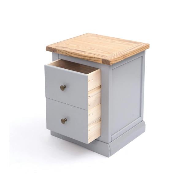 Cabinet Bits Rocca 2 Drawer Bedside Table