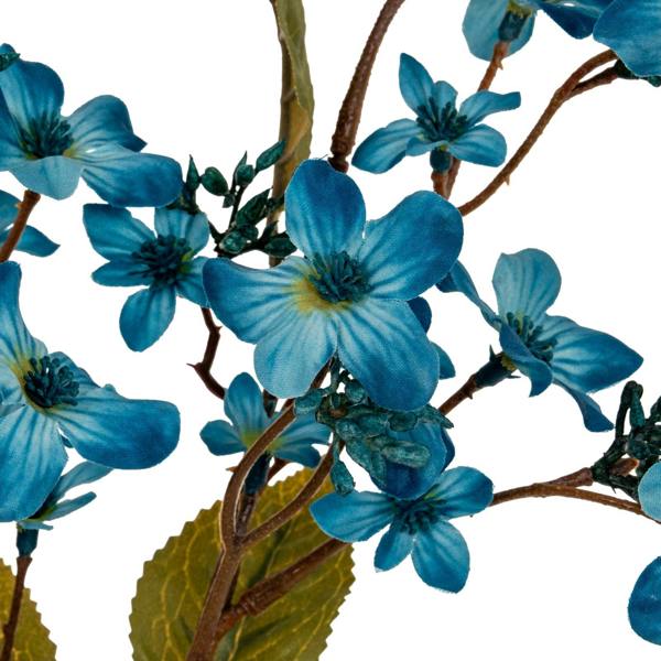 Wyld Haus Set of 3 Artificial Flowers Blue Vernicia Fordii Sprays