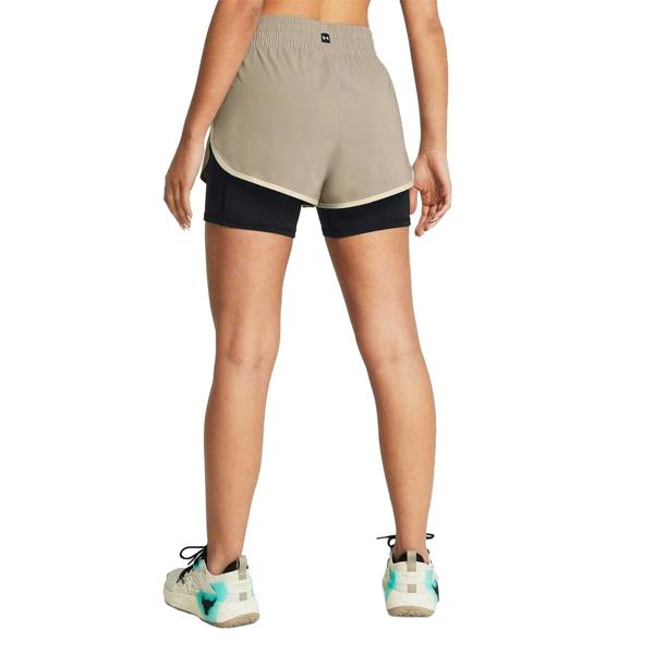 Under Armour Womens/Ladies Project Rock Layered Shorts - Brown - 