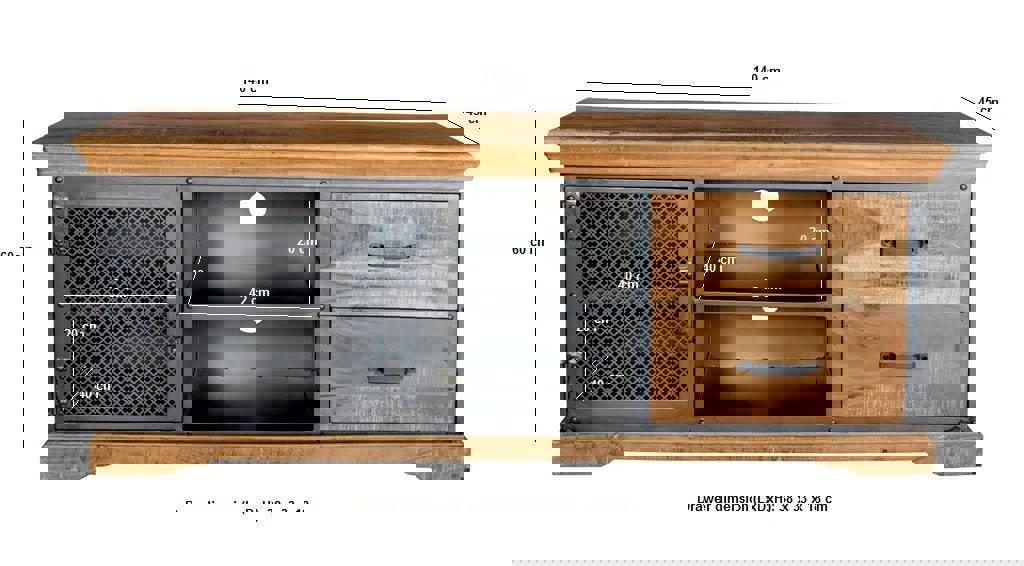IH Design Dunphy Industrial TV Media Unit
