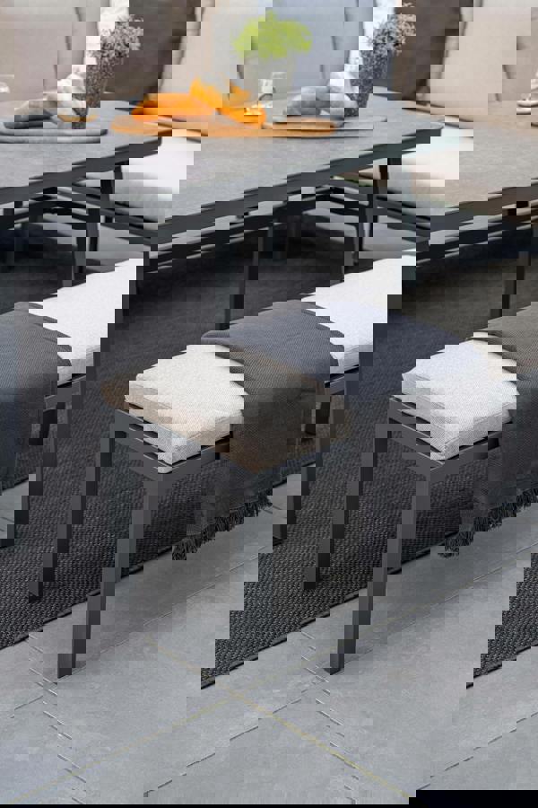 Garden Impressions Corsica Sand Cushions - Lounge & Dining Corner Sofa, with Table and Bench