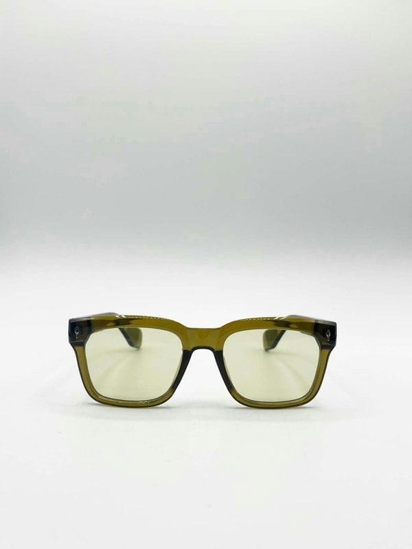 SVNX Square Sunglasses in Green