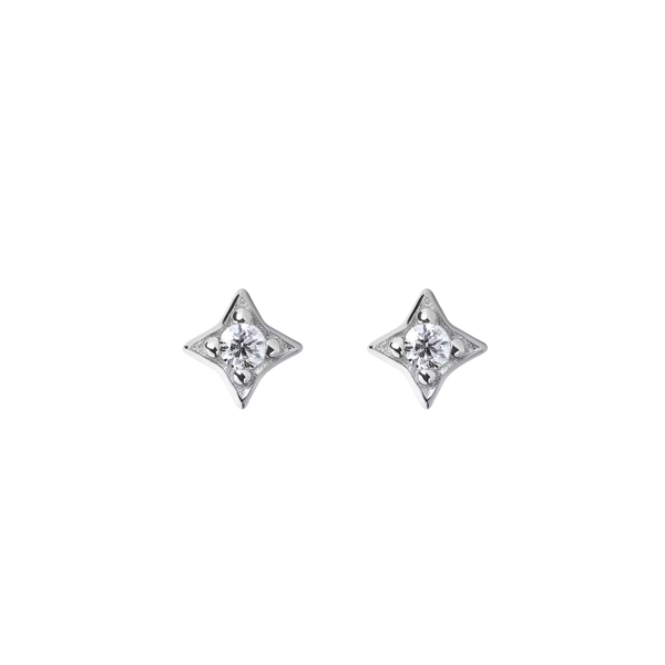 BLOOMTINE Illuminess™ Mini Sterling Silver Star Studs