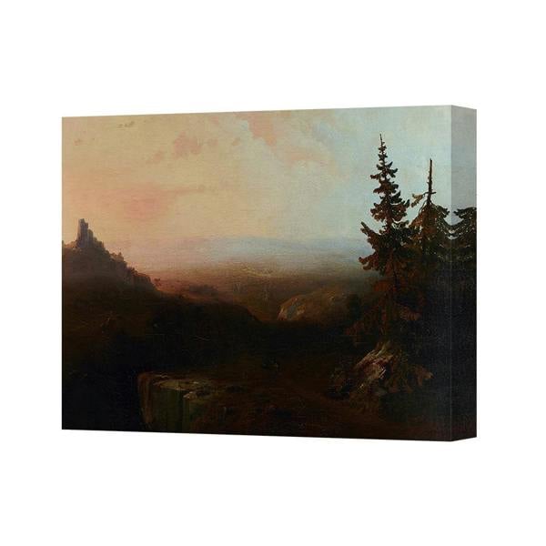 Benjamin Tate Design Contemporary Landscape Canvas Art Print Gallery Wrapped UK Handmade Frame