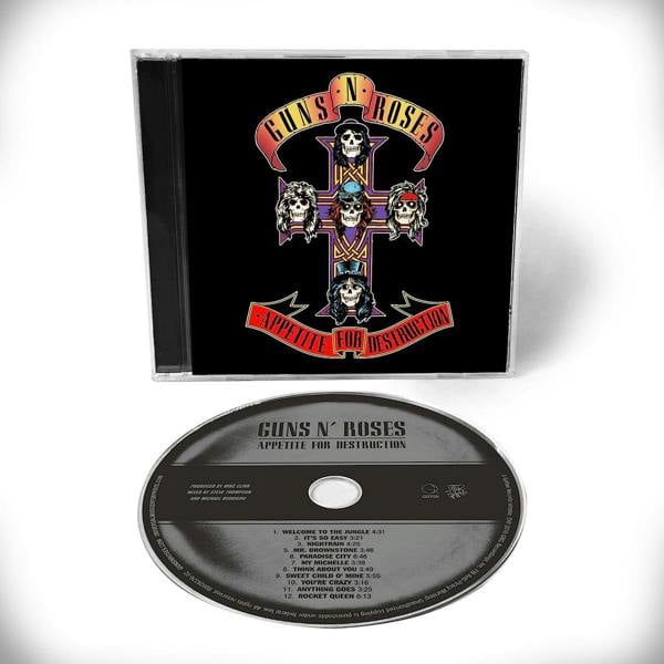 Guns N' Roses 'Appetite For Destruction' CD Jewel Case
