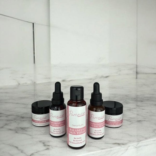 Puremess Ultimate Glow Facial Bundle | Cleanser, Toner, Facial Oil, Serum & Face Cream