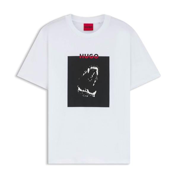 Hugo Boss Mens Dobero Doberman T-Shirt - White