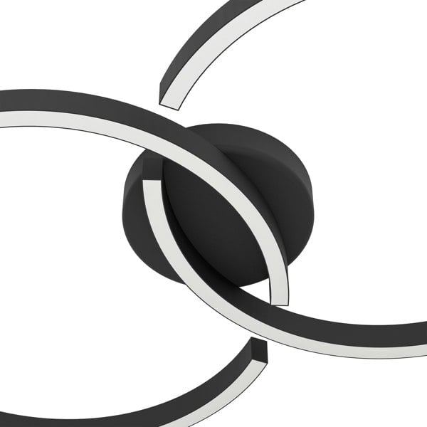 EGLO Amandolo Black LED Ceiling Light