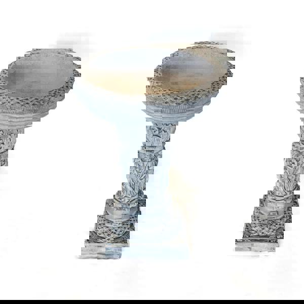 Patrician Bird Bath Elegant Stone cast Bird Bath Bird feeder