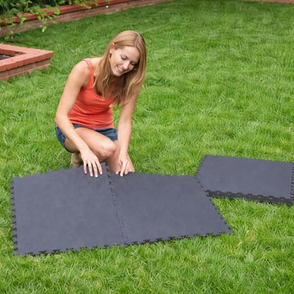 smartbies Intex Interlocking Padded Floor Protectors Pool Mat 8 Piece Set