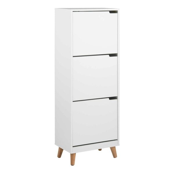 Wyld Haus Tokyo White Shoe Cabinet 3 Doors