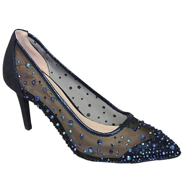 Lunar Womens/Ladies Argo Mesh Court Shoes - Navy - 