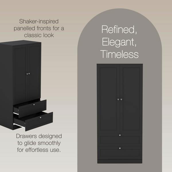 Vida Designs Altino 2 Door 2 Drawer Wardrobe