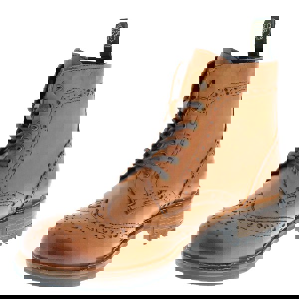 Frank James Camden Cleated Leather Lace Up Brogue Boots