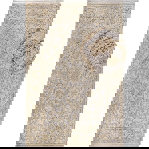 The Rugs Floral Design Soft Pile Rug for Elegance