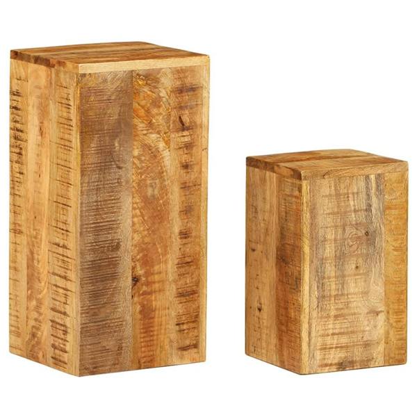 Berkfield Home Berkfield Side Tables 2 pcs Solid Mango Wood