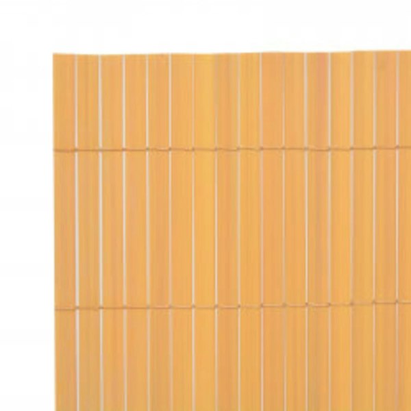 Berkfield Double-Sided Garden Fence 90x400 cm Yellow