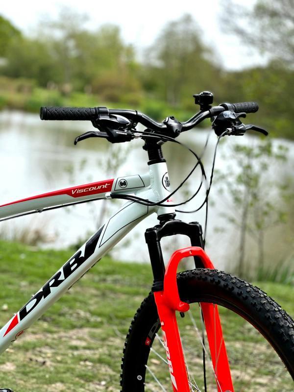 Dallingridge Viscount Hardtail Mountain Bike, 27.5" Wheel - White/Red