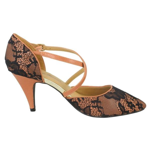 Anne Michelle Ladies Anne Michelle Pointed Toe Court Shoes