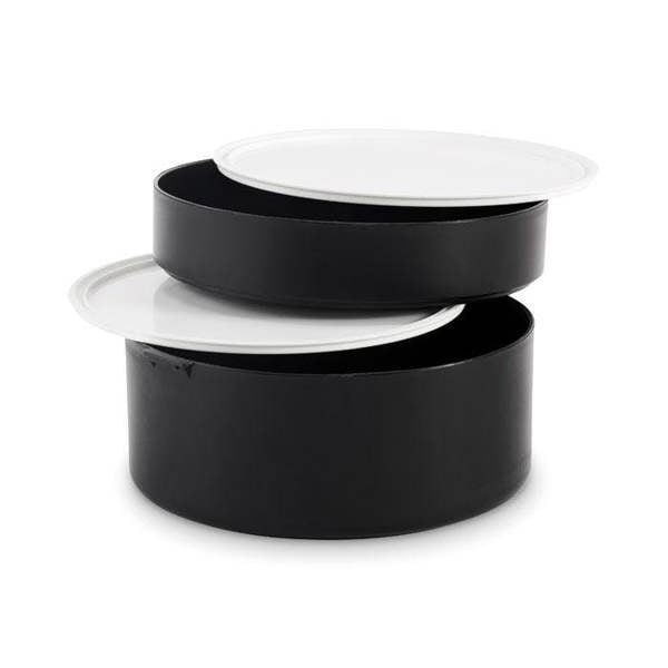 MidOcean Ensala Polypropylene Two Tier 950ml Lunch Box - Black - 