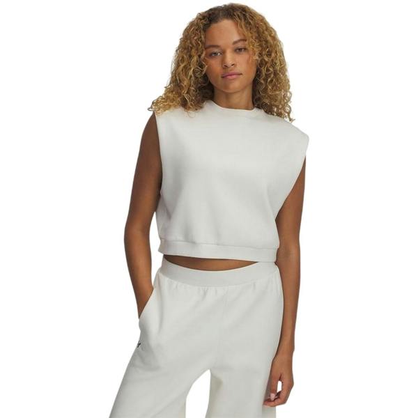 Under Armour Womens/Ladies Unstoppable Fleece Sleeveless Pullover - Cream - 