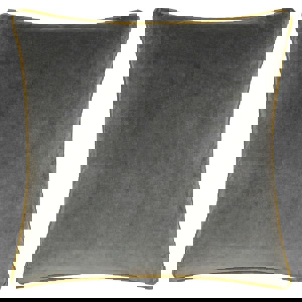 Furn Meridian Velvet Cushion Cover - Charcoal/Moss - 