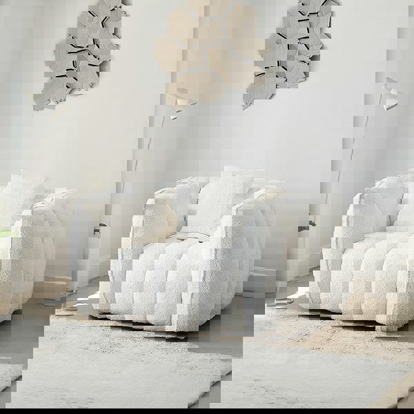 Oxley Pumpkin Single Seater Sofa, Armchair, White-Weilai Concept-Weilai Concept