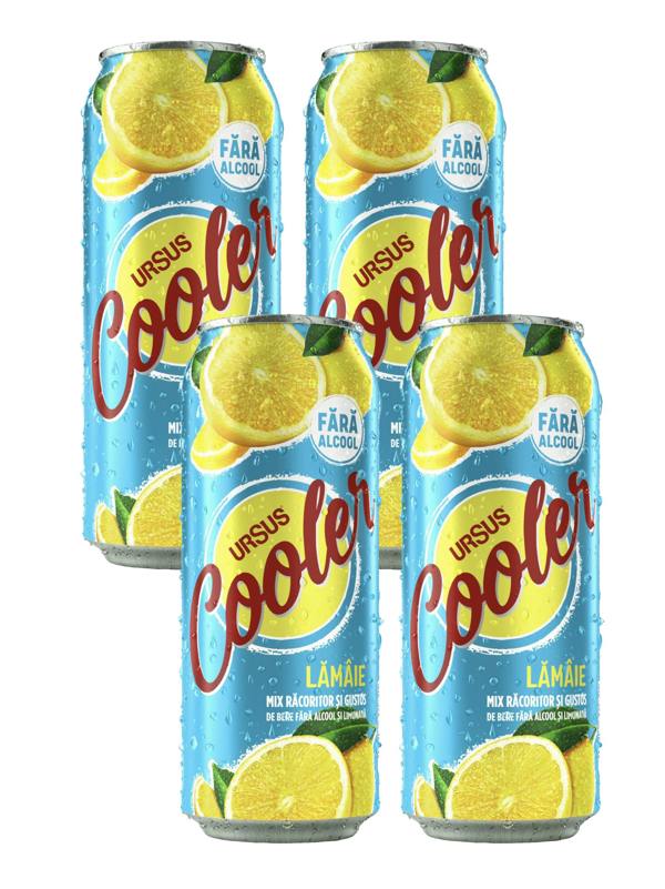 Ursus Cooler Lemon Lager Alcohol Free 4x500ml