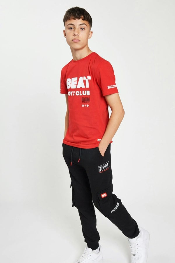Beat Boyz Club Barcode T-Shirt - Red