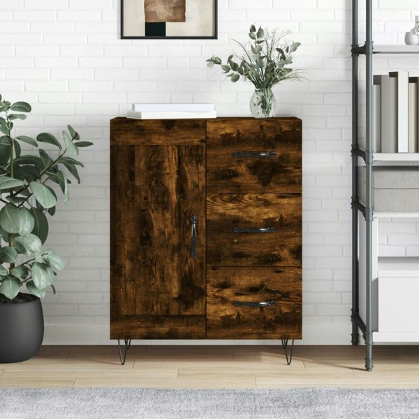 Berkfield Sideboard Smoked Oak 69.5x34x90 cm Engineered Wood