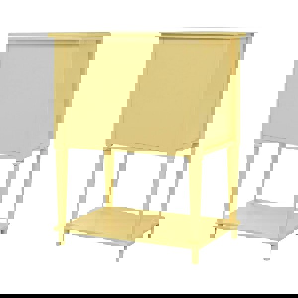 Dorel Home Fairmont Accent Table Yellow with 1 door