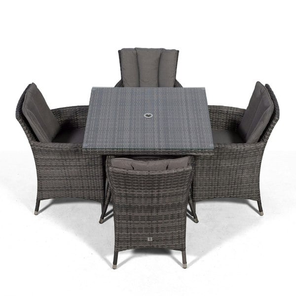 Giardino Savannah Square 4 Seater Rattan Patio Dining Set