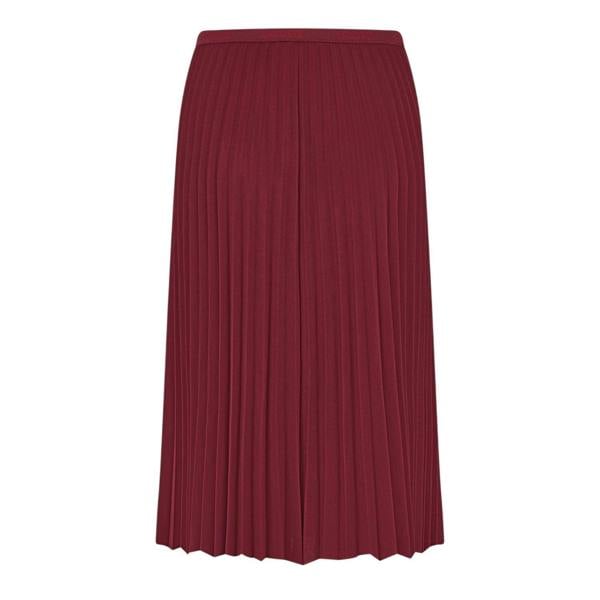 Lacoste Womens/Ladies Pleated Polyester Midi Skirt - Zinfandel - 