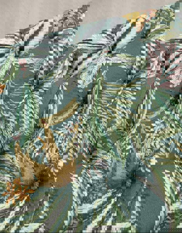 Green Floral Soft Vevet coffee table Ottoman Storage | premium Patterned Footstool Pouffe| - ISTOOLS