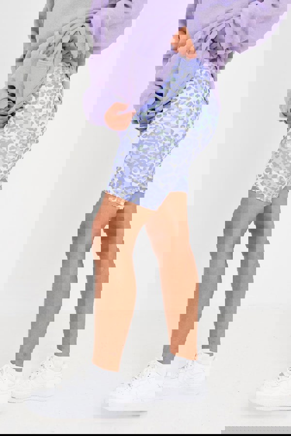 Beat Girlz Club Wow Cycle Short - Mint Leopard