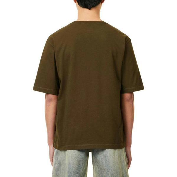DSquared2 Mens Milano Logo Relaxed Fit Short-Sleeved T-Shirt - Military Green - 