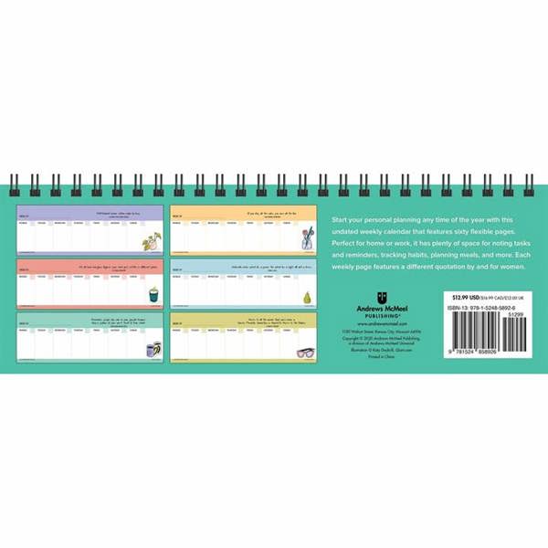 Andrews McMeel Publishing Women's Wit Weekly Perpetual Desk Calendar, Perpetual Calendars and Diaries, Week To View, Lifestyle, Gift