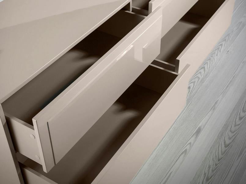 Angel Cerdá Beige and Walnut Wood Sideboard 3074